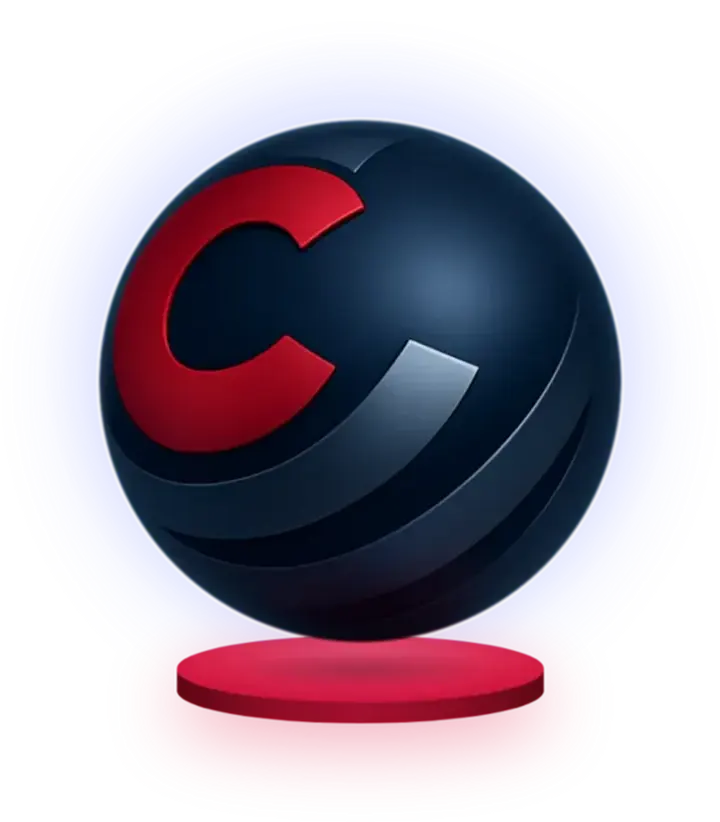 The CobraSphere sphere above its red disc